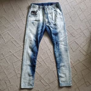 Diesel jogger sweat pant jeans, distressed